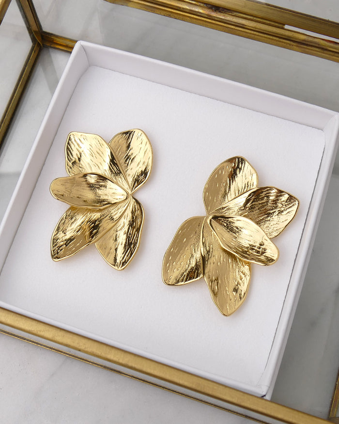 Boucles d'oreilles AZALÉE - Doré