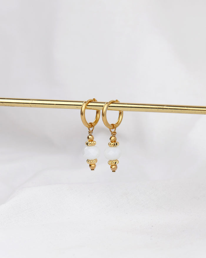 Boucles d’oreilles BLISS - Blanches