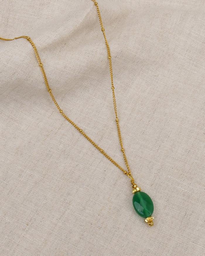Collier BLISS - Vert Doré