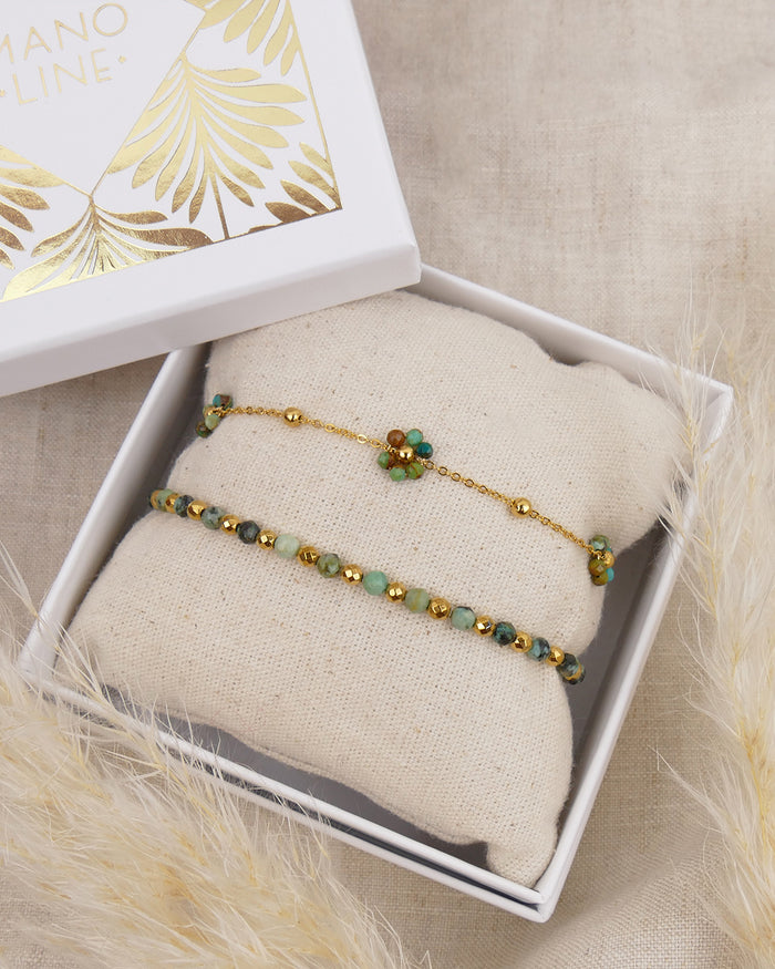 Coffret HIVER EN FLEURS - Vert