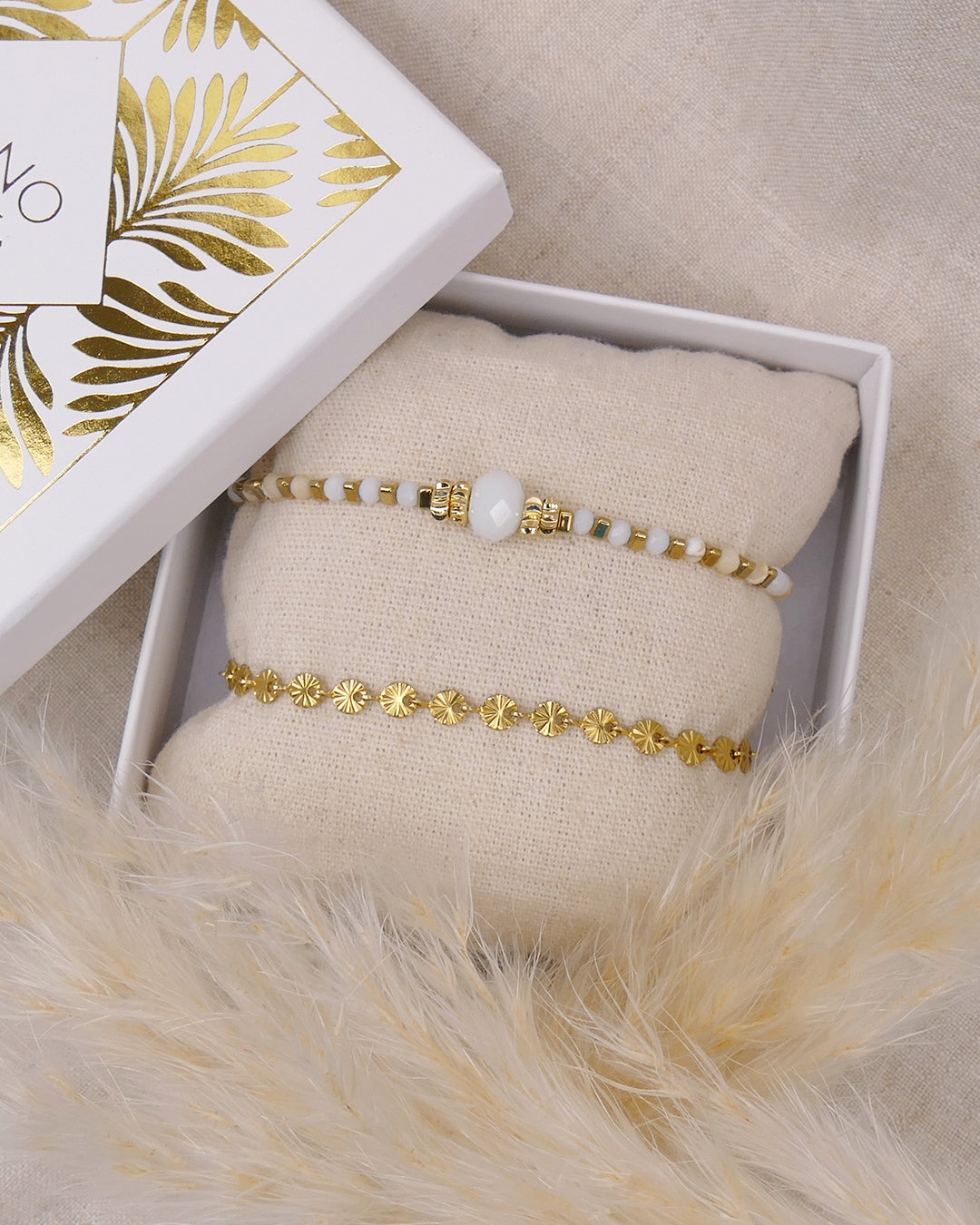 Coffret MATTIA - Blanc Doré