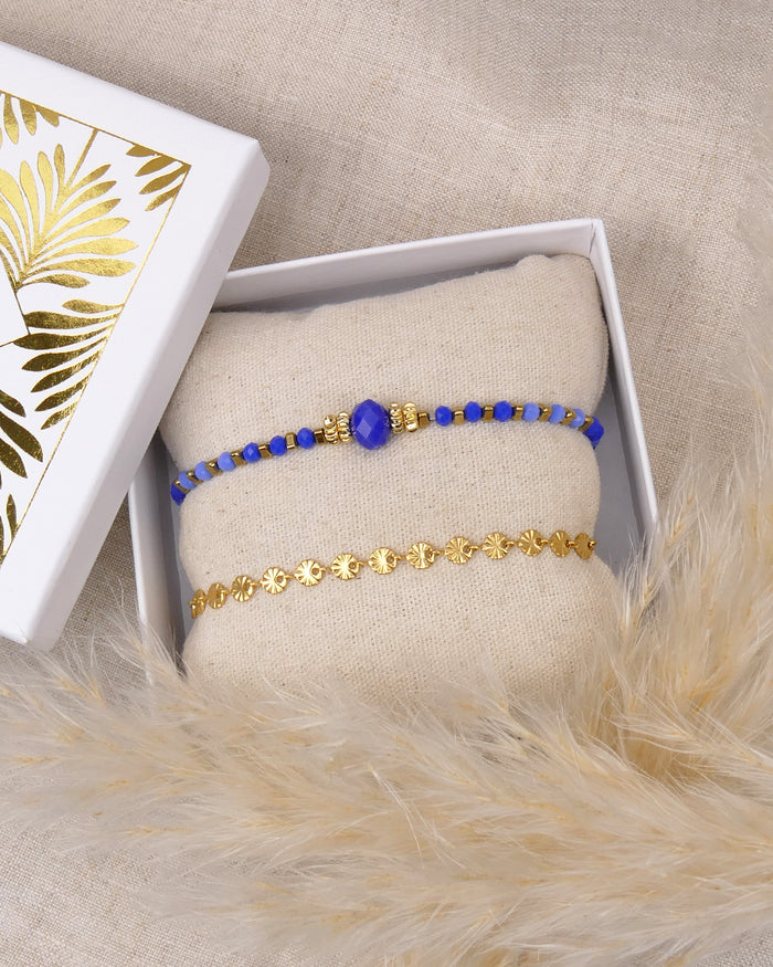 Coffret MATTIA - Bleu Doré