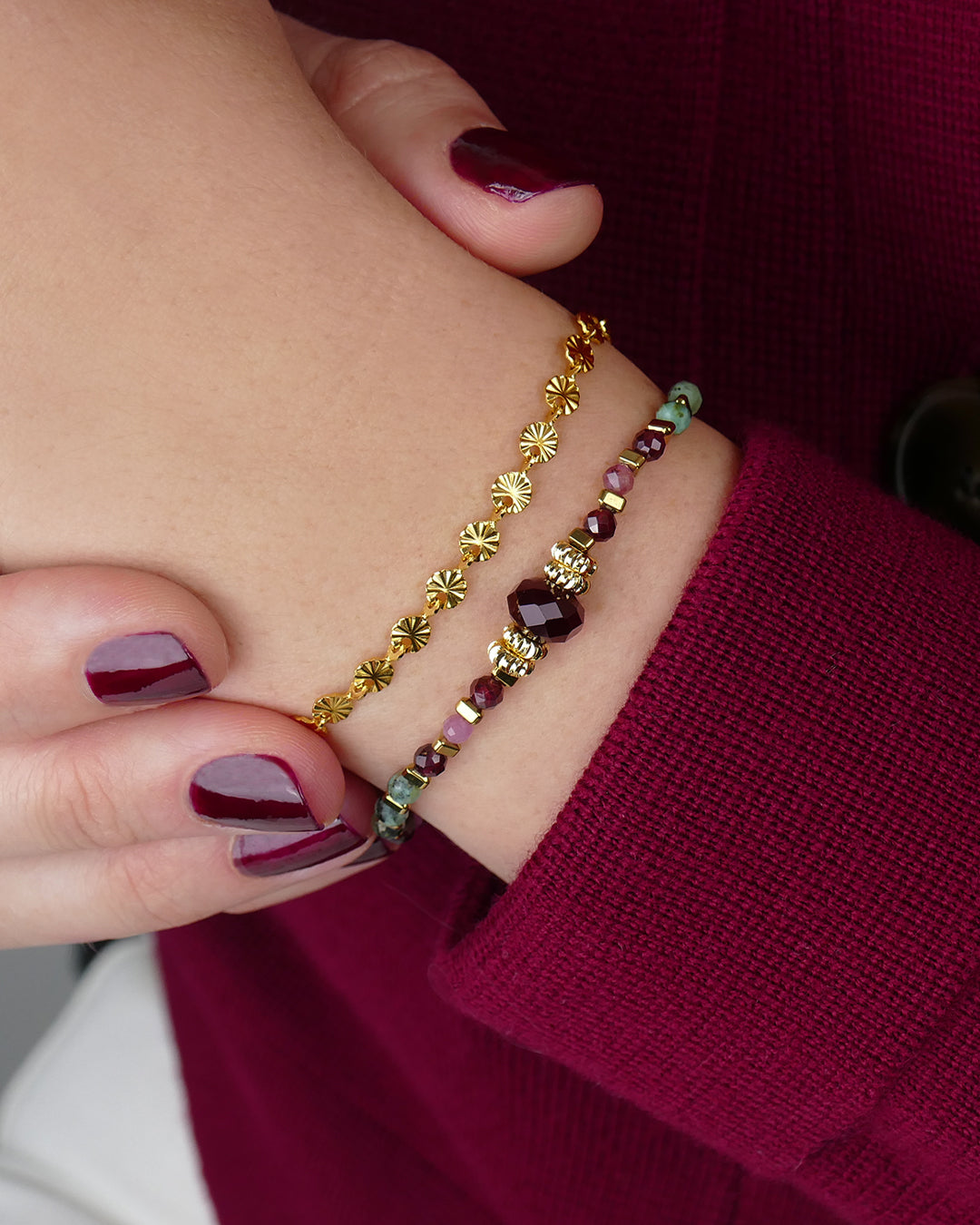 Coffret MATTIA - Prune Doré