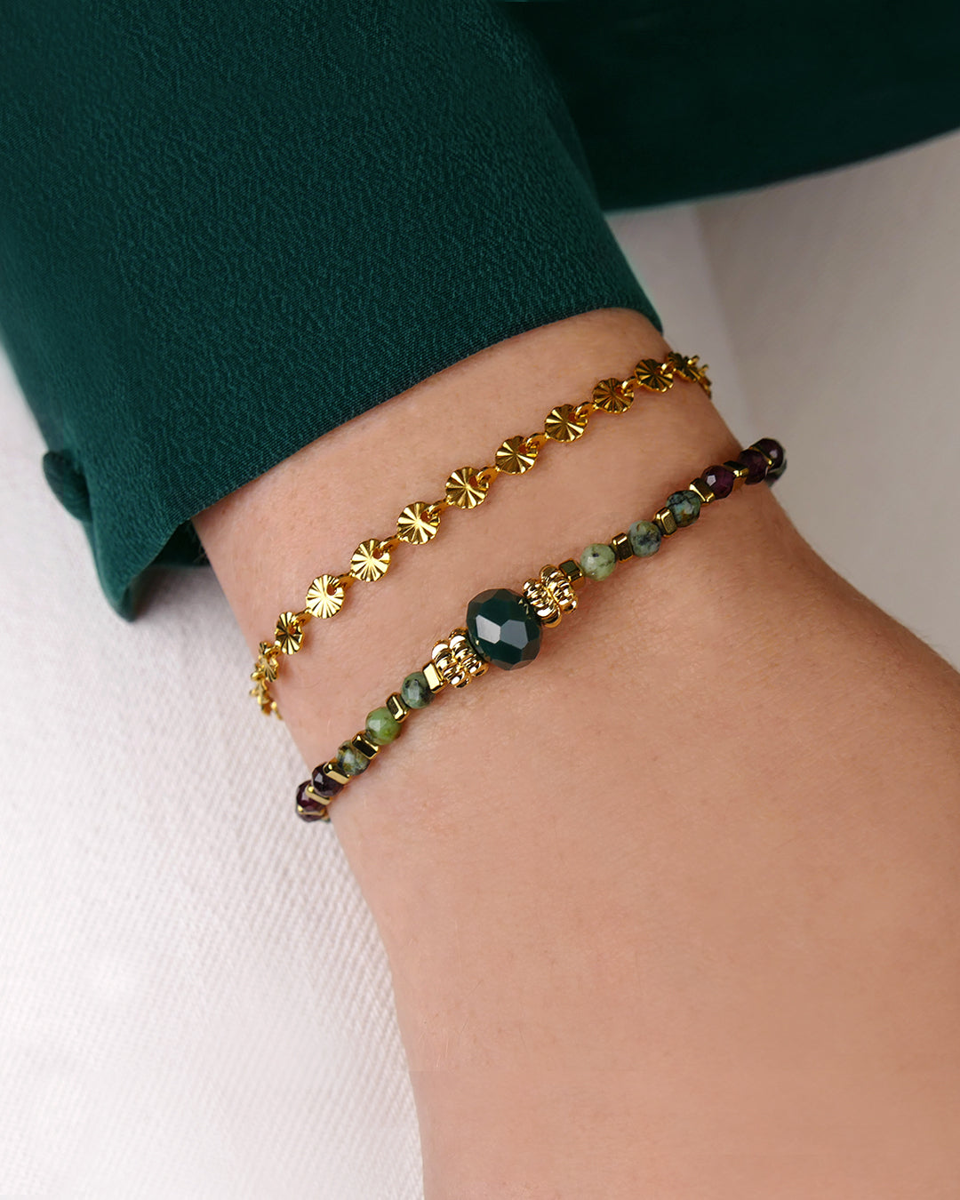 Coffret MATTIA - Vert Doré