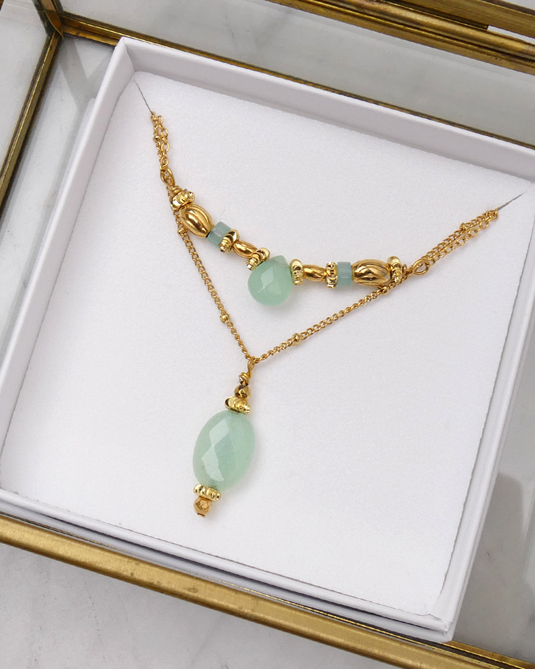 Coffret MINORQUE - Vert Aqua Doré