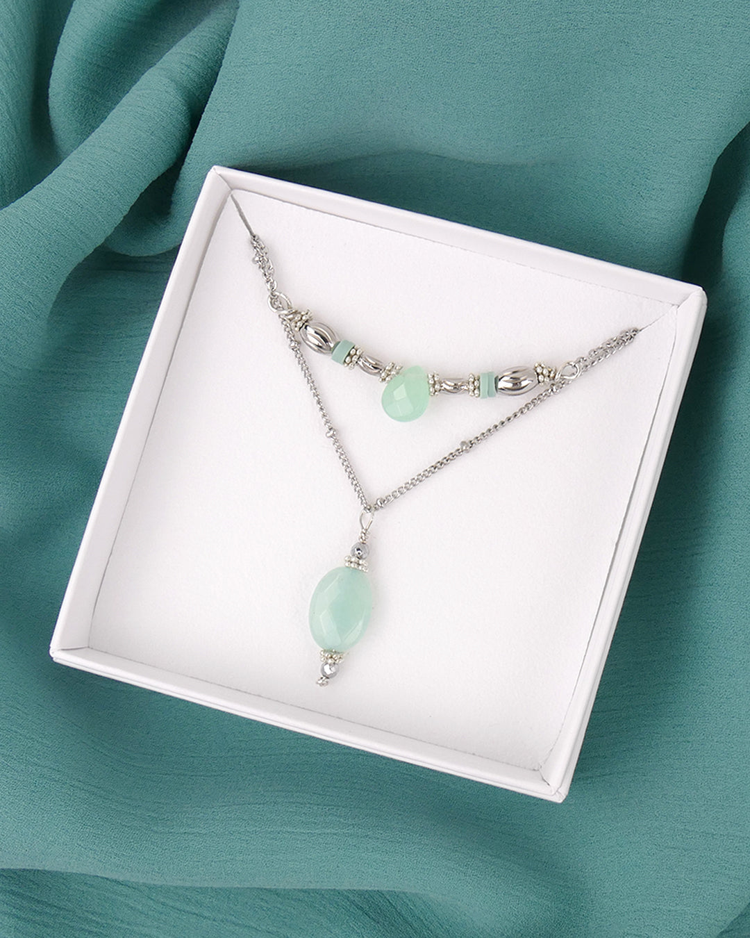 Coffret MINORQUE - Vert Aqua Argenté