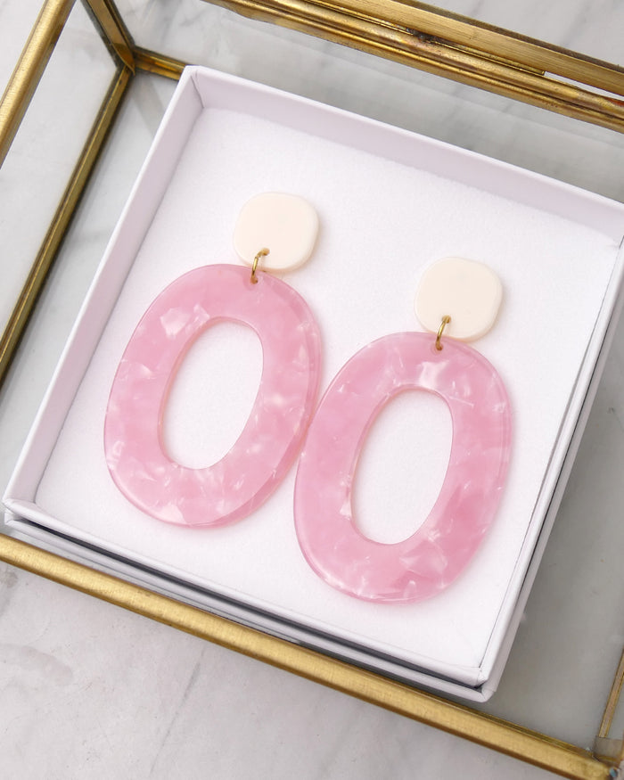 Boucles d'oreilles HOLY - Rose