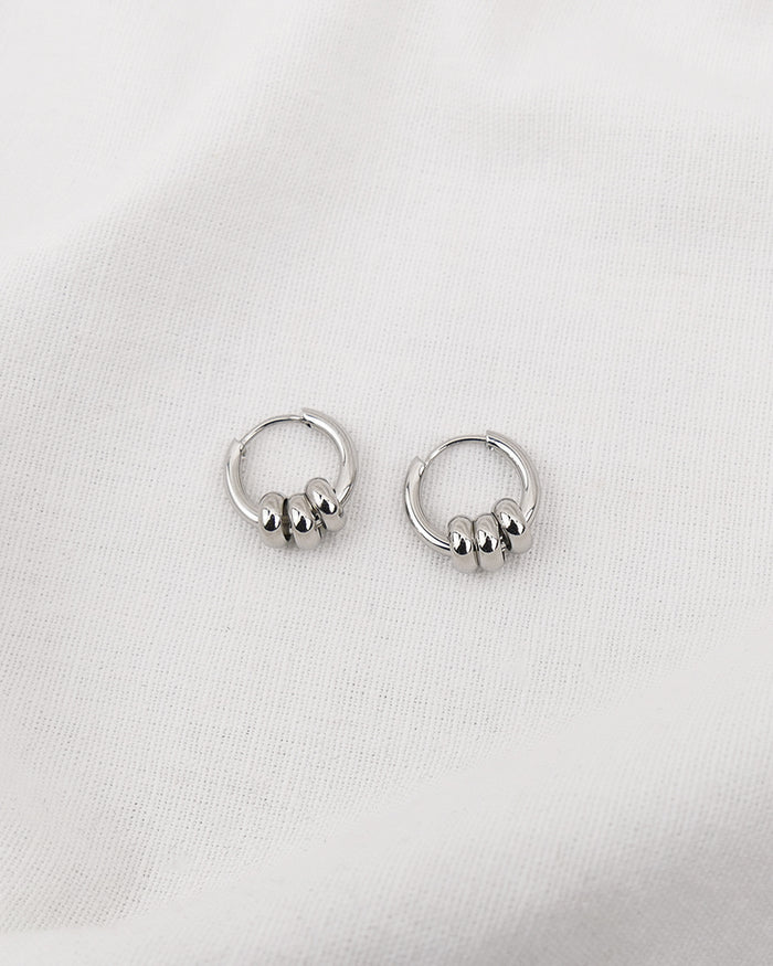 Boucles HOOP Anneaux - Argenté