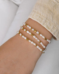 Bracelet IGUA - Blanc Doré