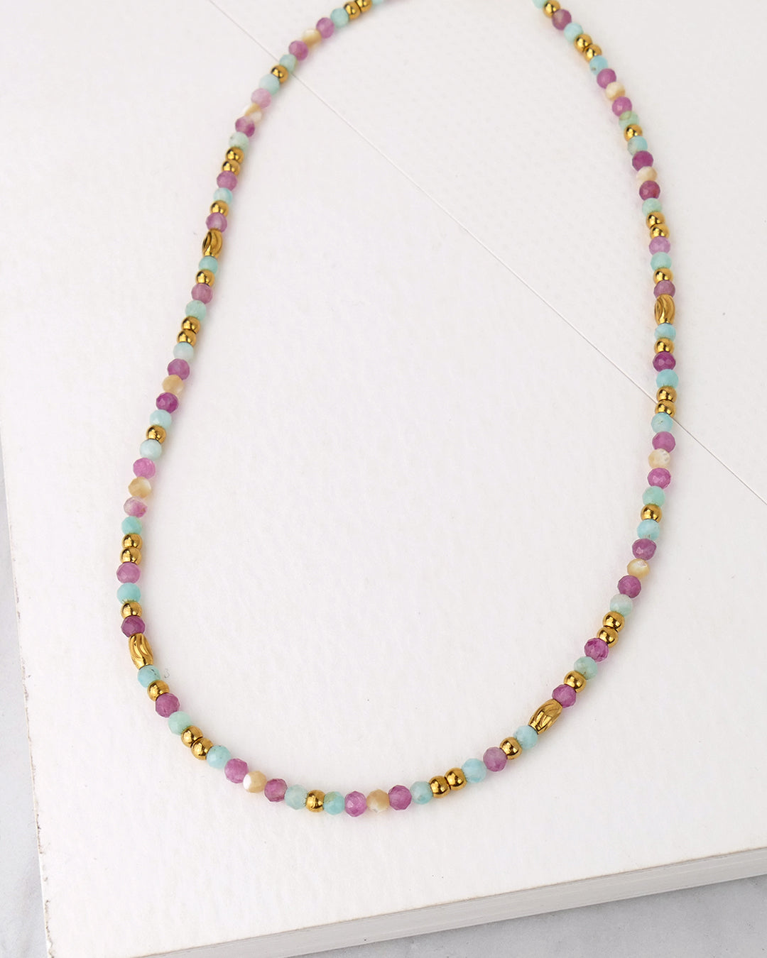 Collier Choker IGUA - Rose Doré