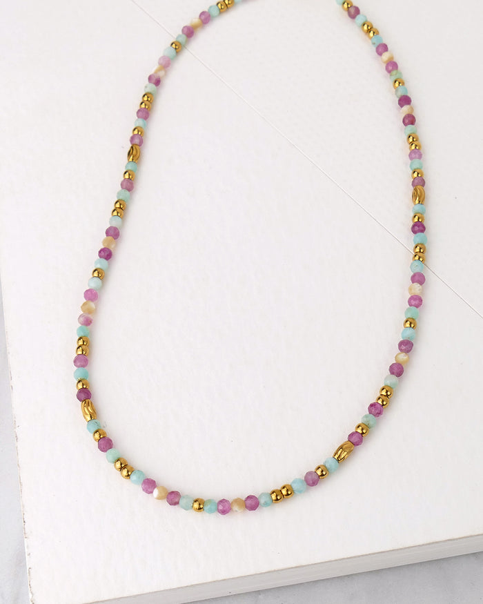 Collier Choker IGUA - Rose Doré