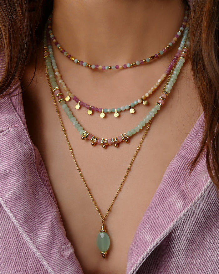 Collier Choker IGUA - Rose Doré