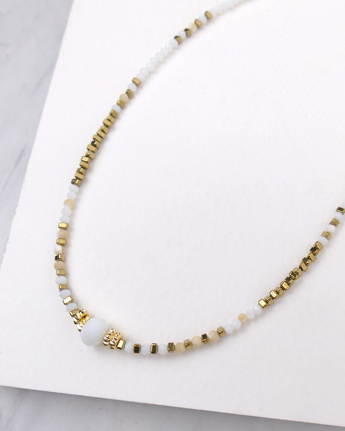 Collier INDIRA - Blanc