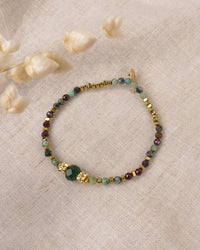 Bracelet INDIRA - Vert Doré