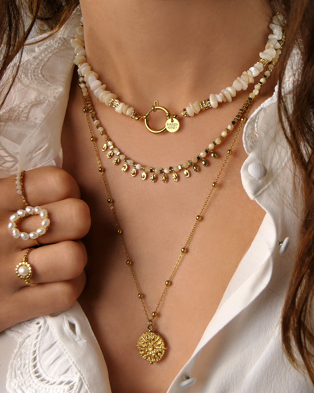 Collier JAVA - Beige