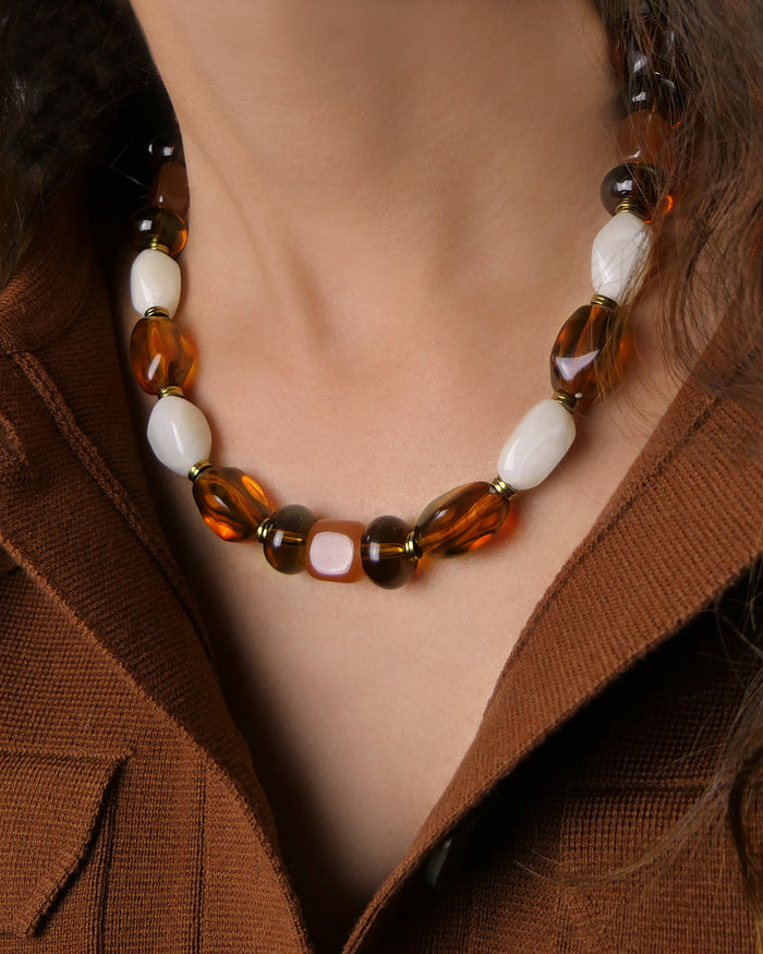 Collier KALINDA - Marron