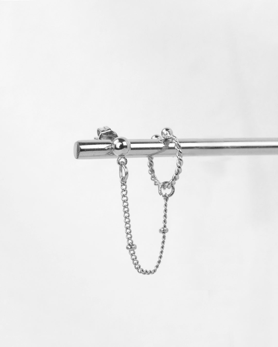 Earcuff + Clou LIVIA - Argenté