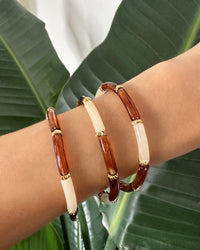 Bracelet MINI BOYA - Brun Doré