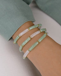 Bracelet MINI BOYA - Vert menthe Doré