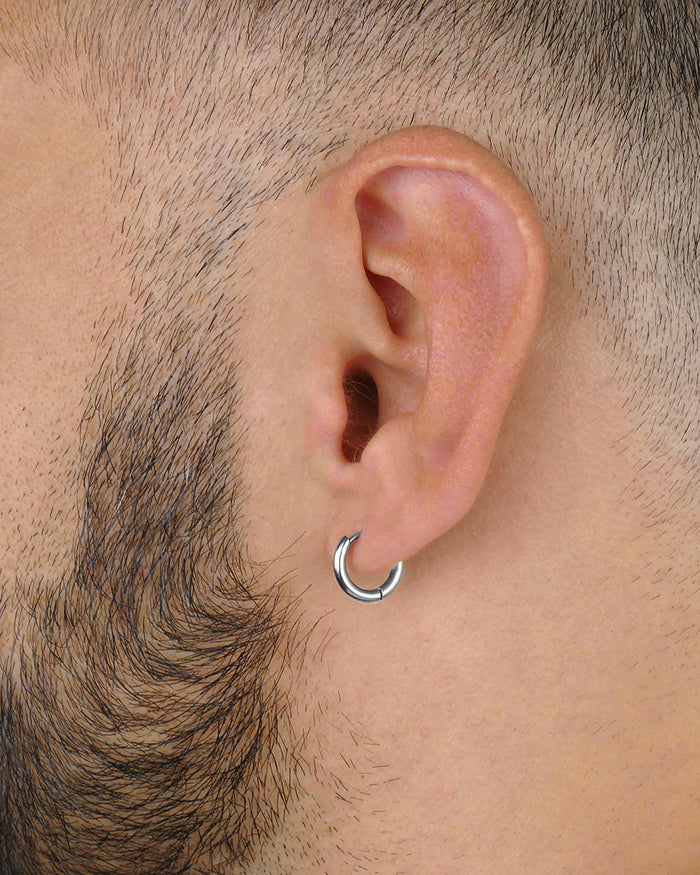 Mini Boucle HOOP Homme - Argenté