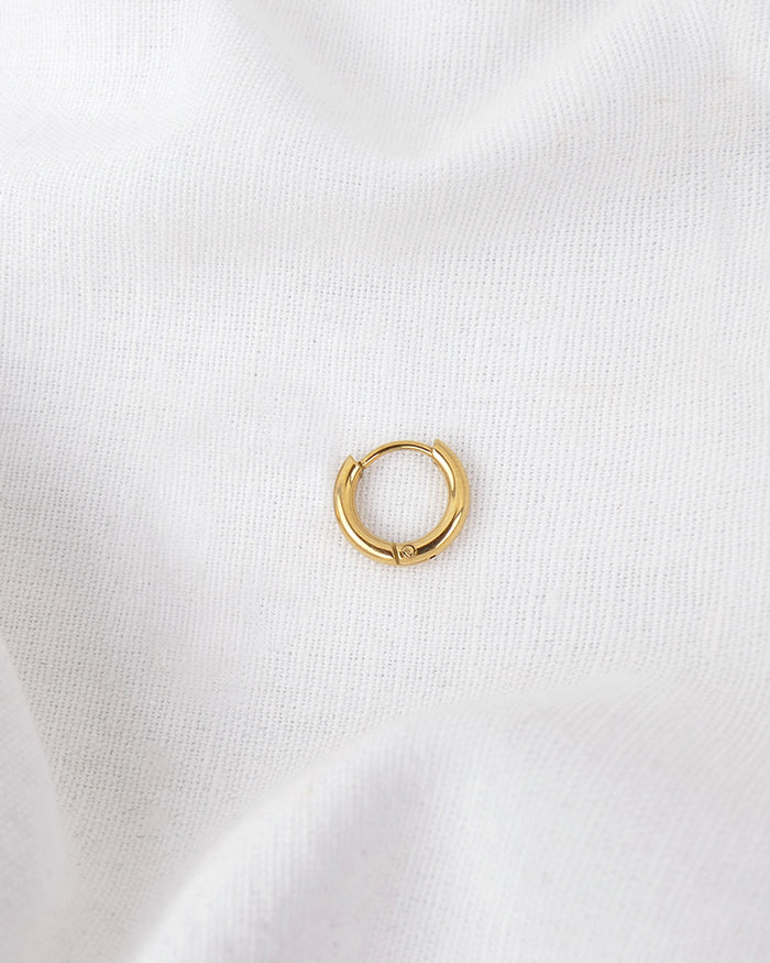 Mini Boucle HOOP Homme - Doré