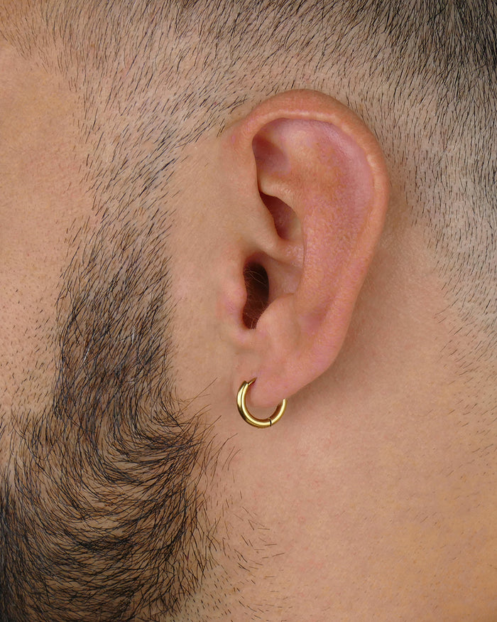 Mini Boucle HOOP Homme - Doré