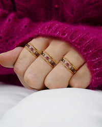Bague MOLLY - Prune Doré