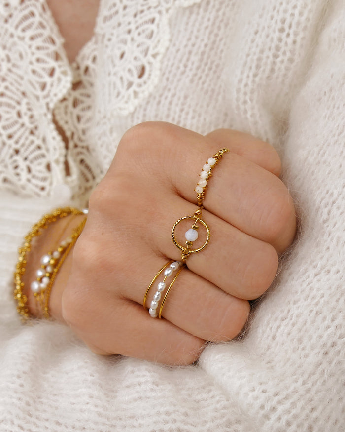 Bague PIPER - Blanc