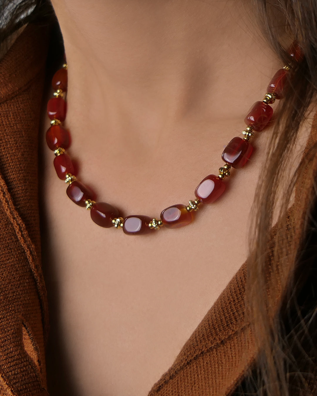 Collier PAVA - Terracotta