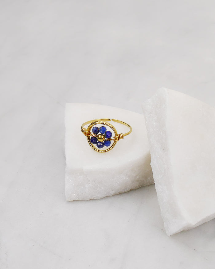Bague PENSÉE - Bleu
