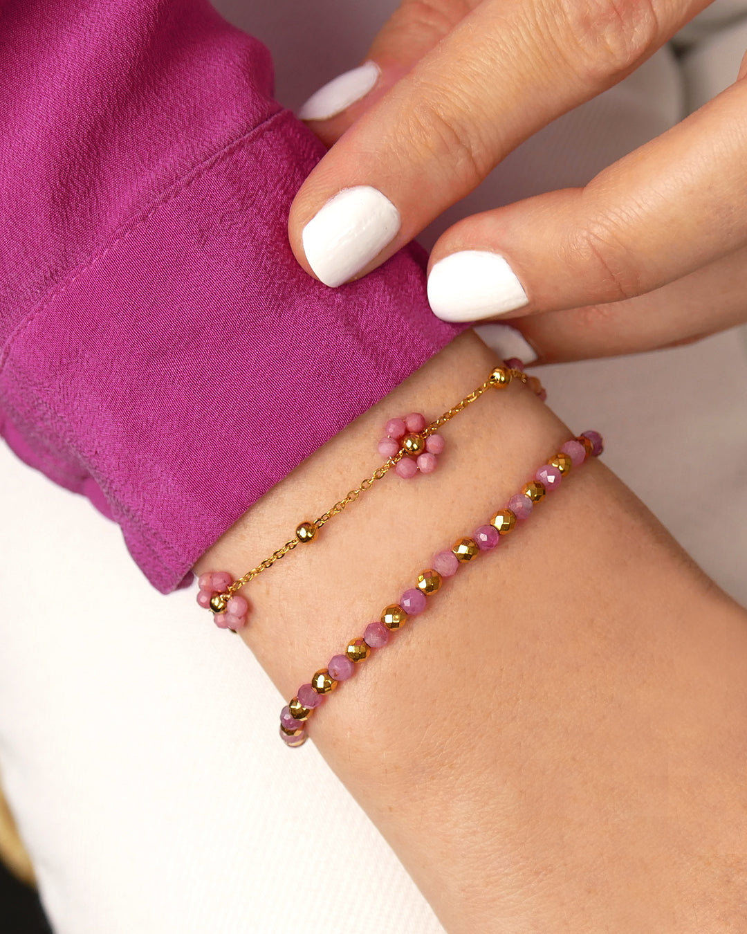 Bracelet PENSÉE - Rose