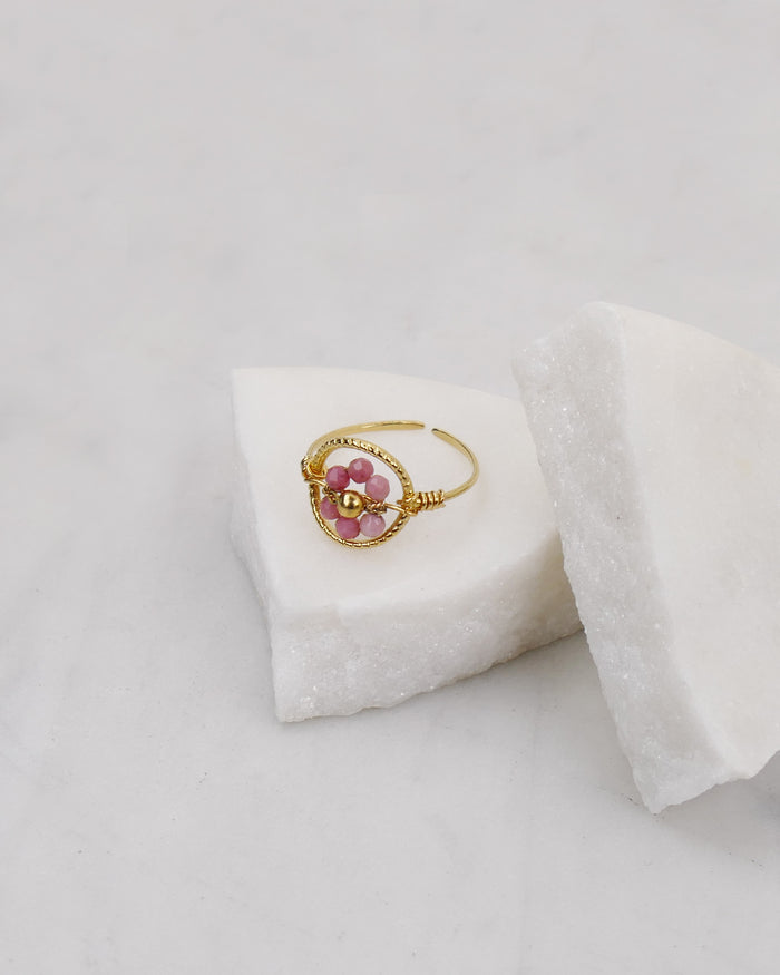 Bague PENSÉE - Rose