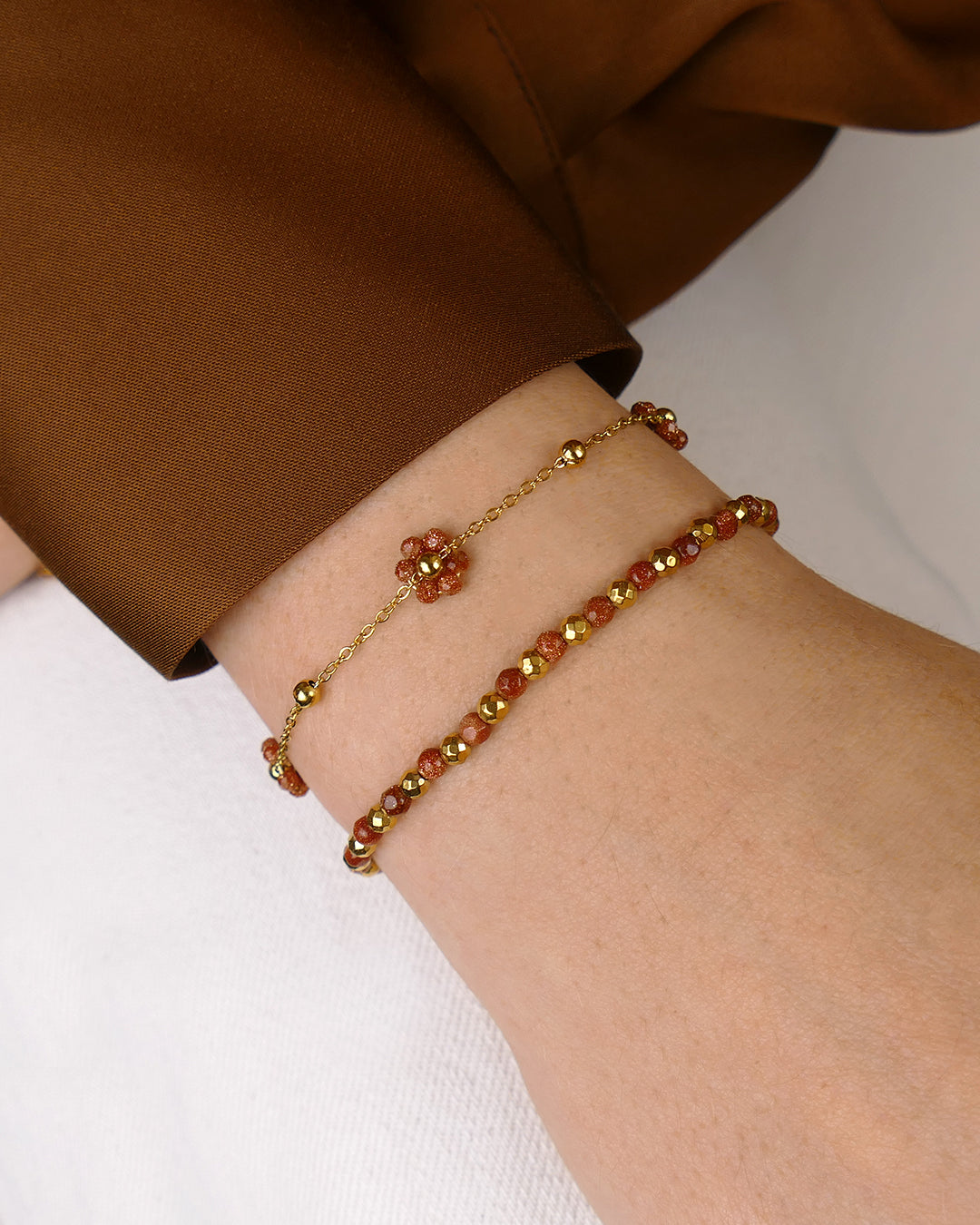 Bracelet PENSÉE - Terracotta