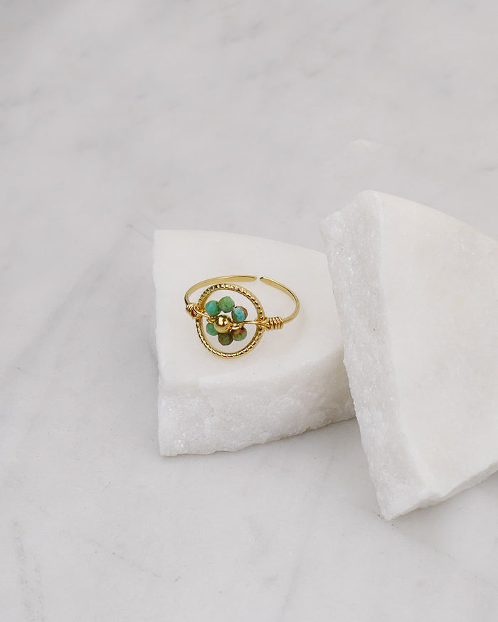 Bague PENSÉE - Vert