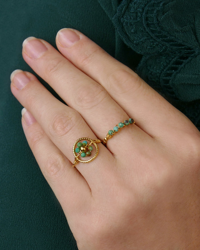 Bague PENSÉE - Vert