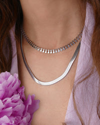 Collier SNAKE - Argenté