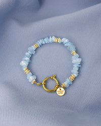 Bracelet TIAMO - Bleu Ciel Doré