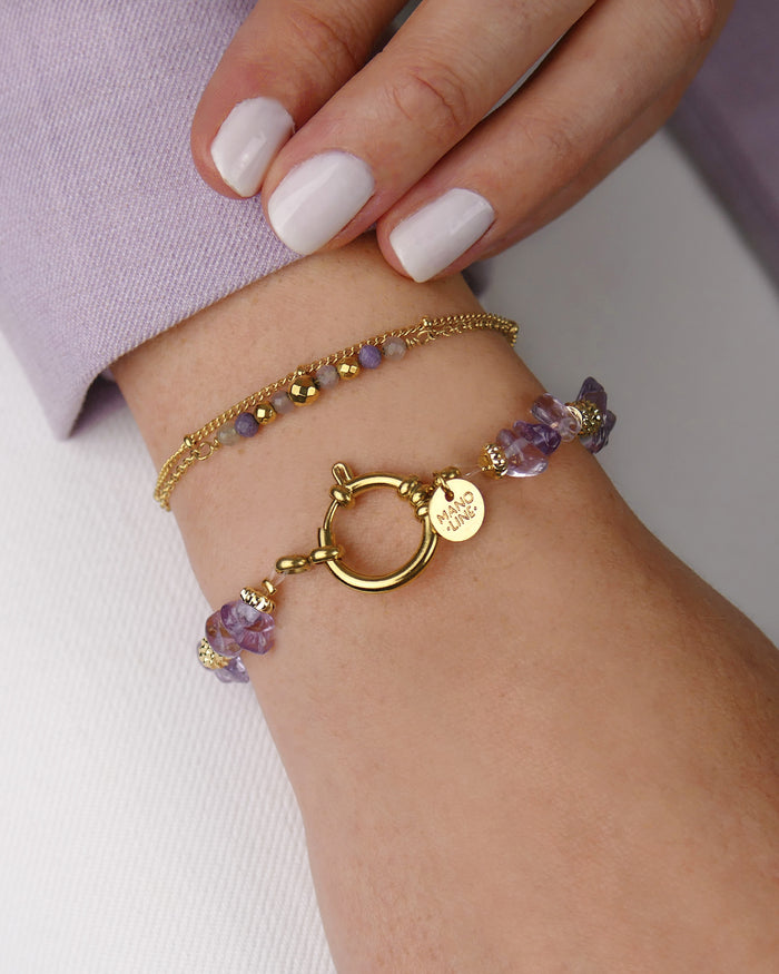 Bracelet TIAMO - Lila Doré