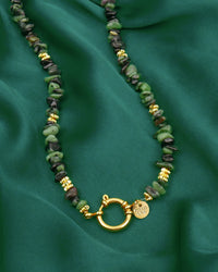 Collier TIAMO - Vert Doré