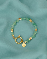 Bracelet TIAMO - Vert menthe Doré