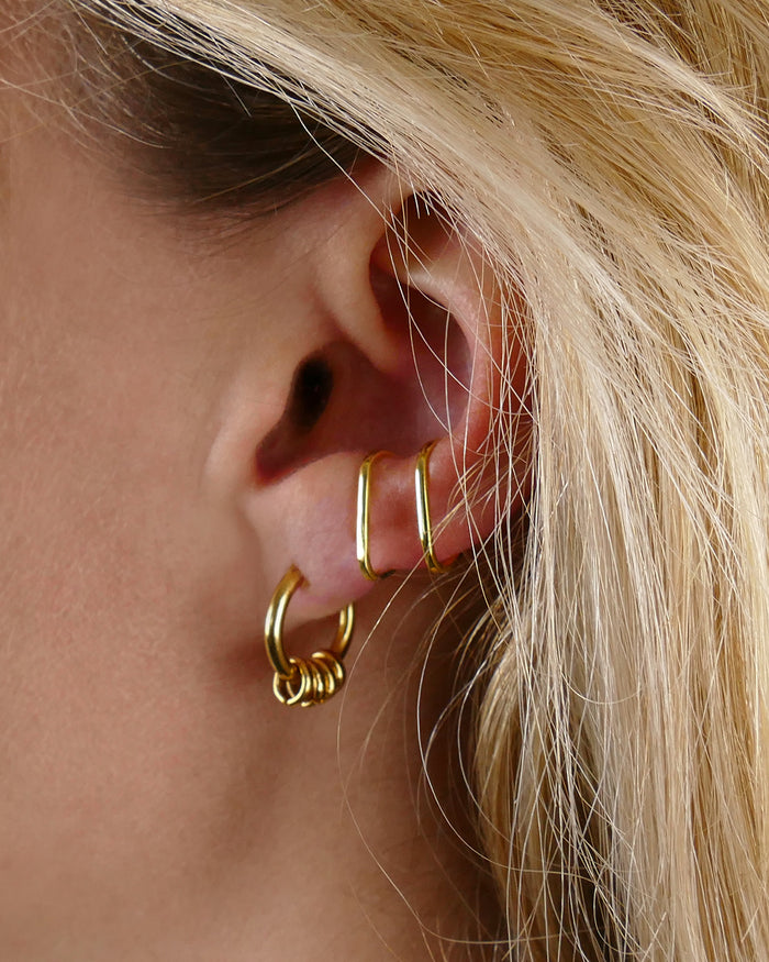 Boucles HOOP Anneaux - Doré