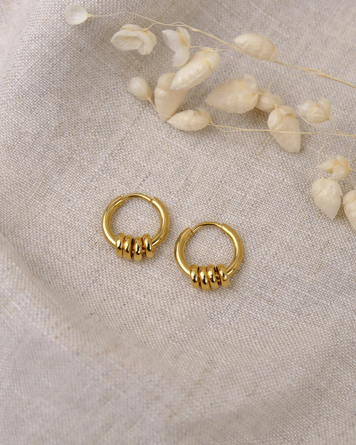 Boucles HOOP Anneaux - Doré