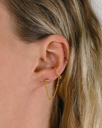 Earcuff + Clou LIVIA - Doré
