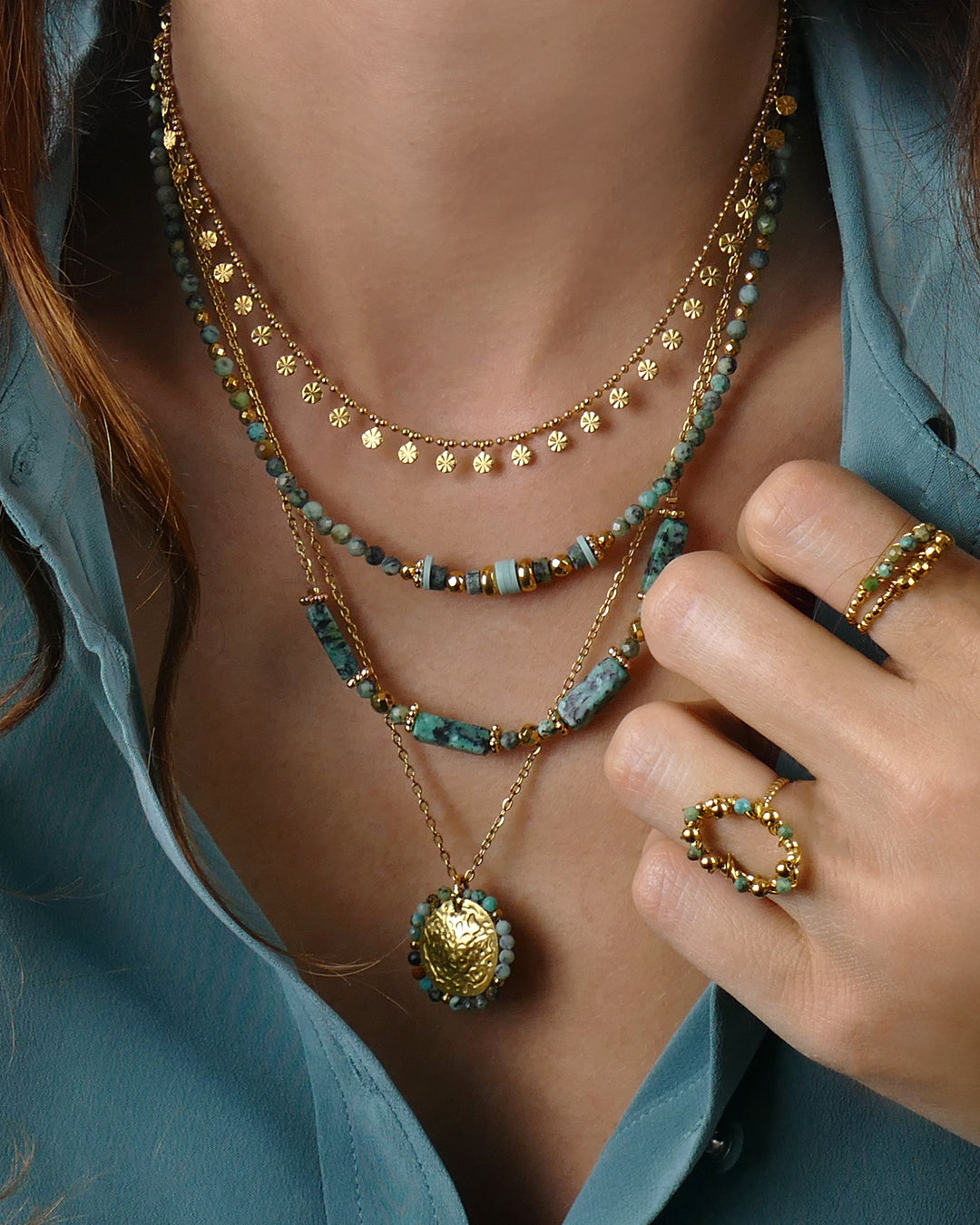 Collier MALOU - Vert