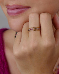 Bague MOLLY - Prune Doré