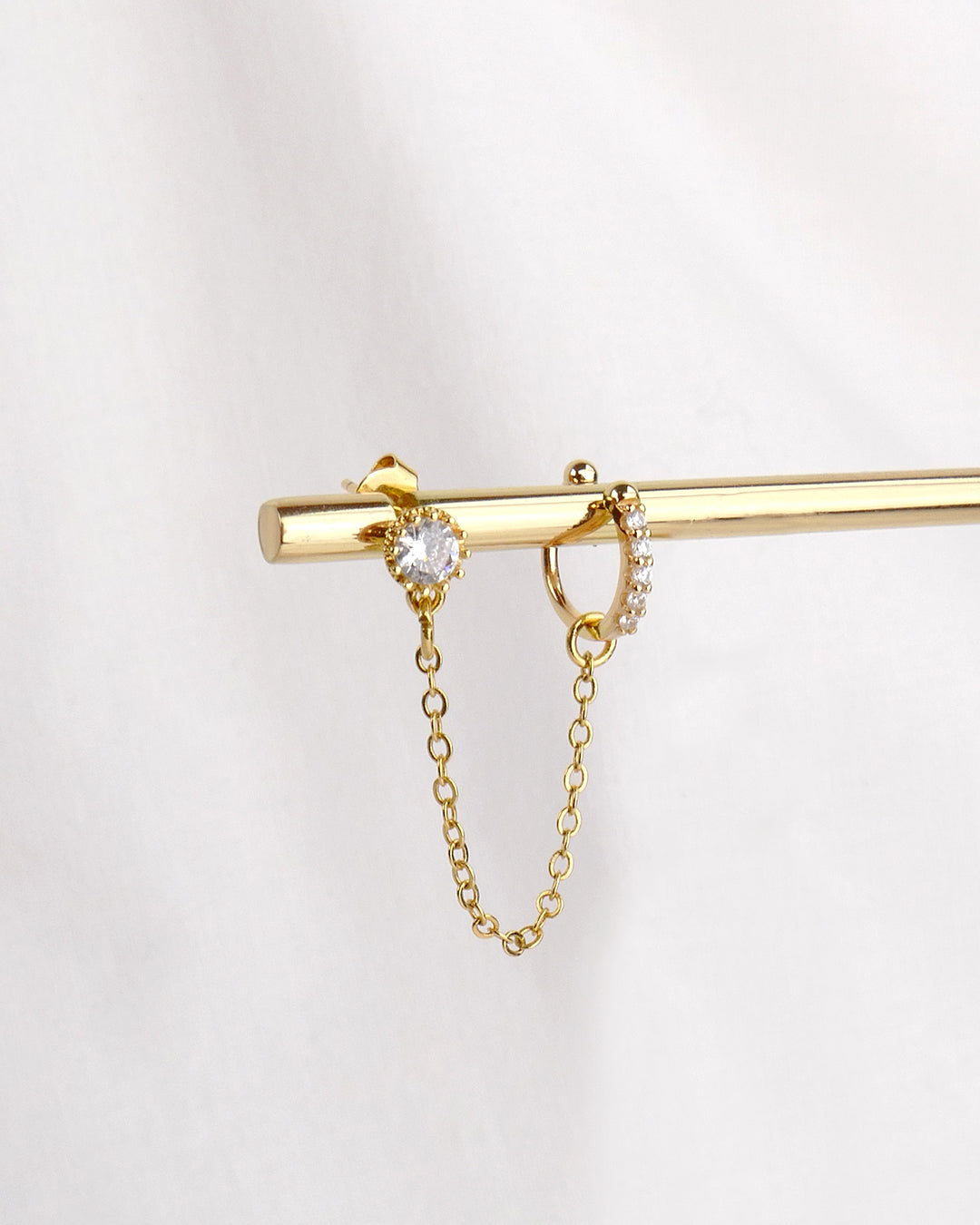 Earcuff + Clou SHINE - Doré