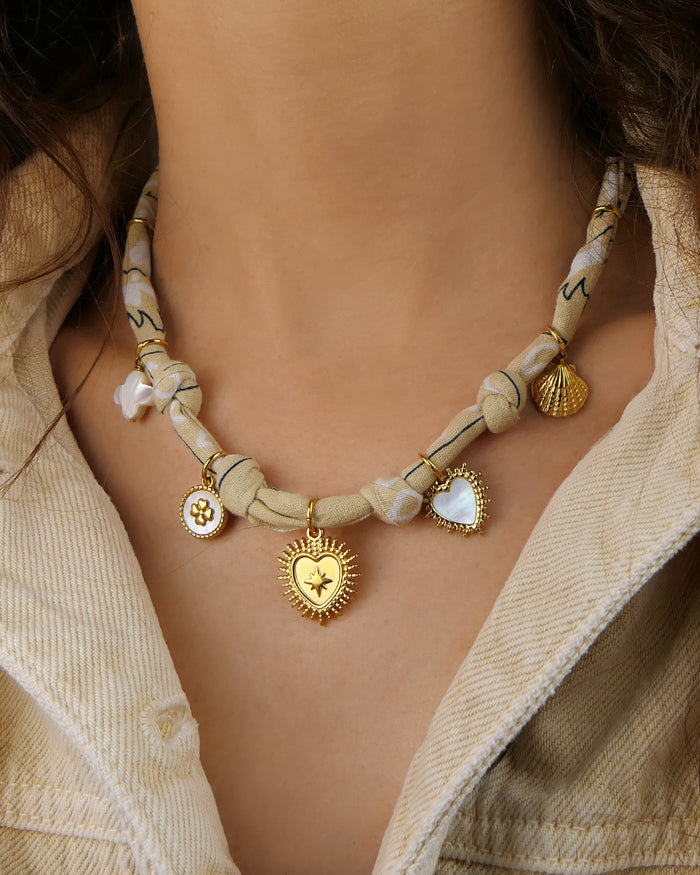 Collier Bandana - Beige