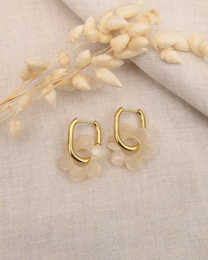 Boucles d'oreilles BINTOU - Beige