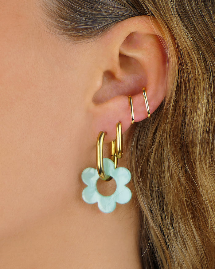 Boucles d'oreilles BINTOU - Vert menthe