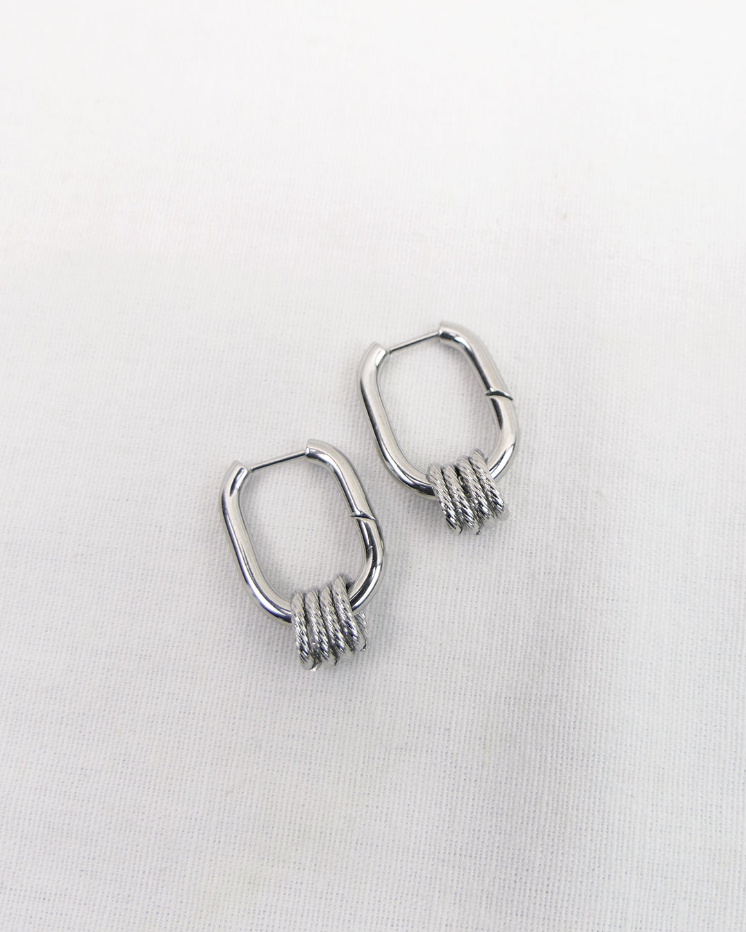 Boucles d'oreilles BIRKIN - Argenté